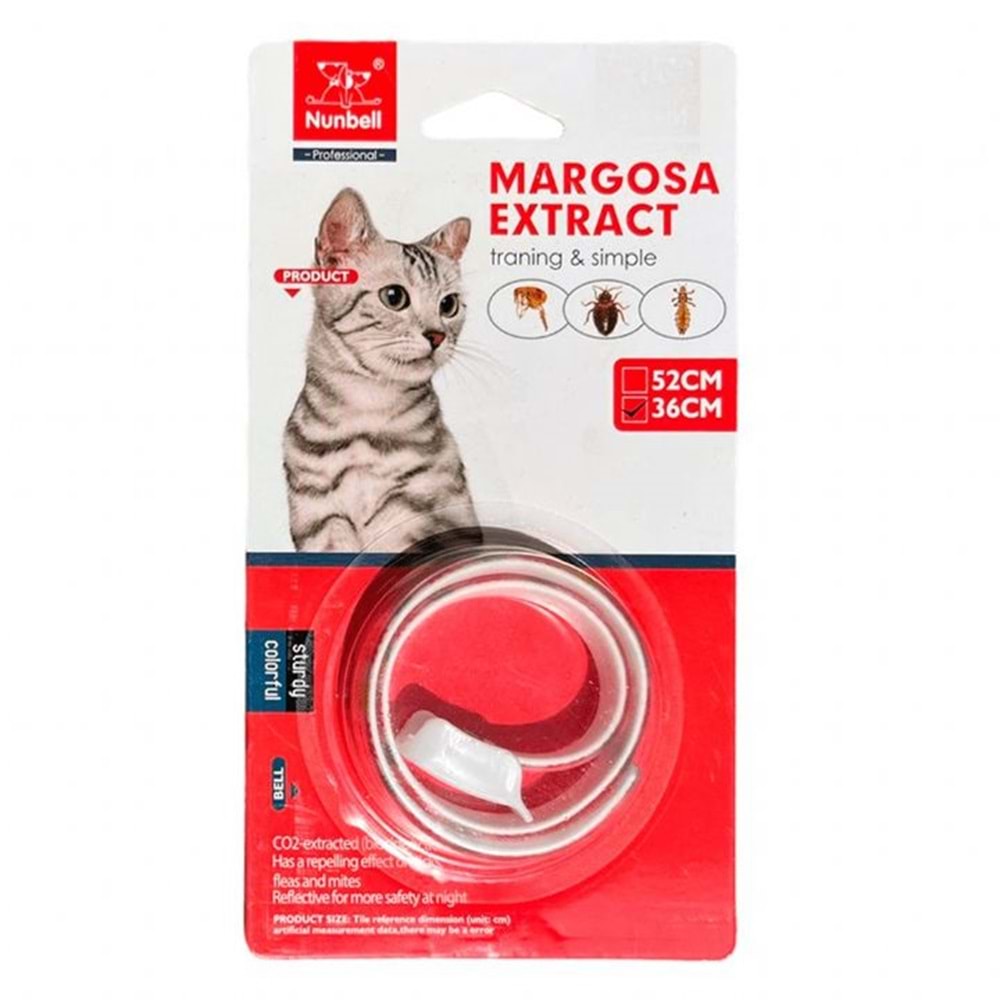Nunbell Bit Pire Uzaklaştıcı Kedi Tasma 36cm