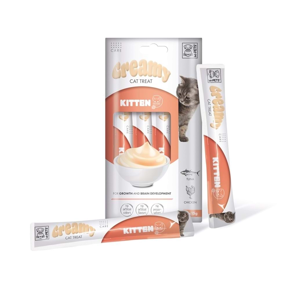 M-Pets Kıtten Fonksiyonel Creamy Kedi Ödülü 4X15Gr