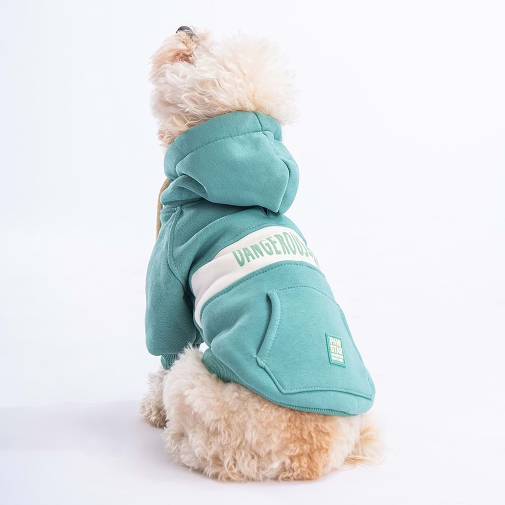 Paw Star 23707 Yeşil Cute Hoodie