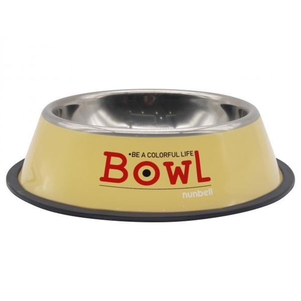 Nunbell Çelik Mama Kabı Renkli 18Cm