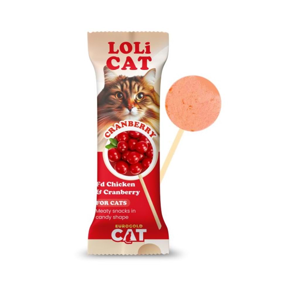 EuroGold Cat LoliCat FD Kedi Ödülü Kızılcıklı 1,5 Gr