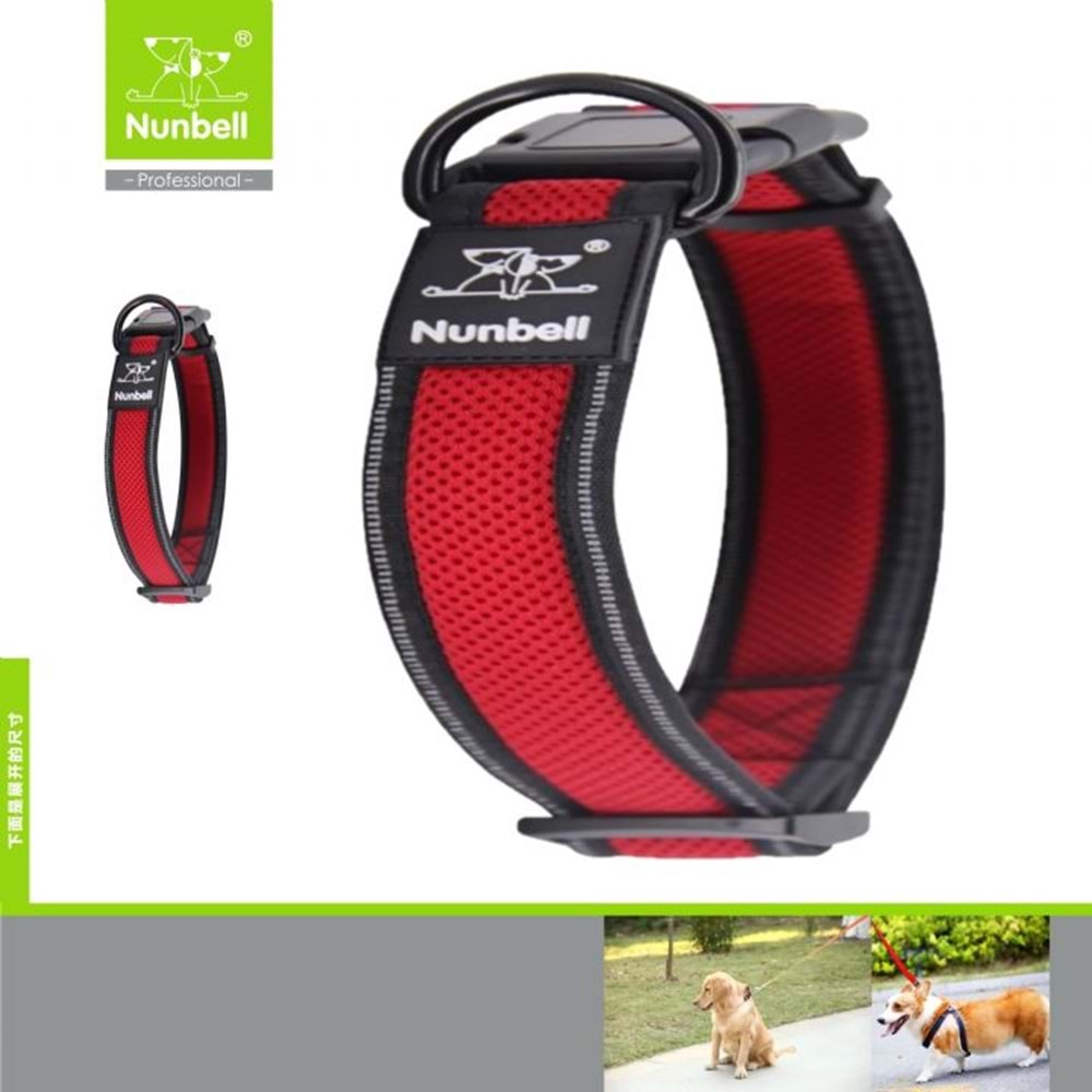 Nunbell Köpek Boyun Tasması Air-Mesh 3.8Cm