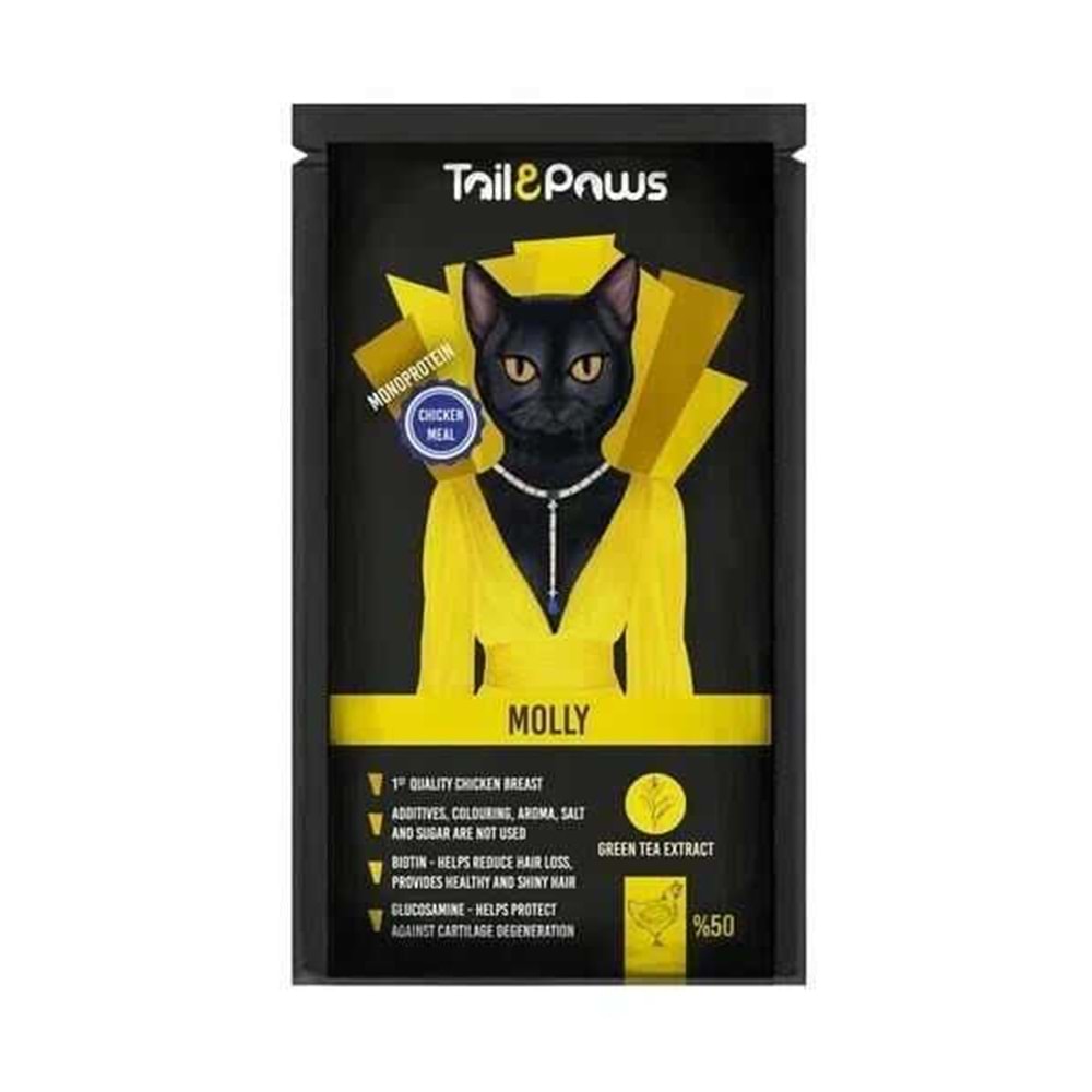 Tail Paws Molly-Chicken Pouch 80 Gr