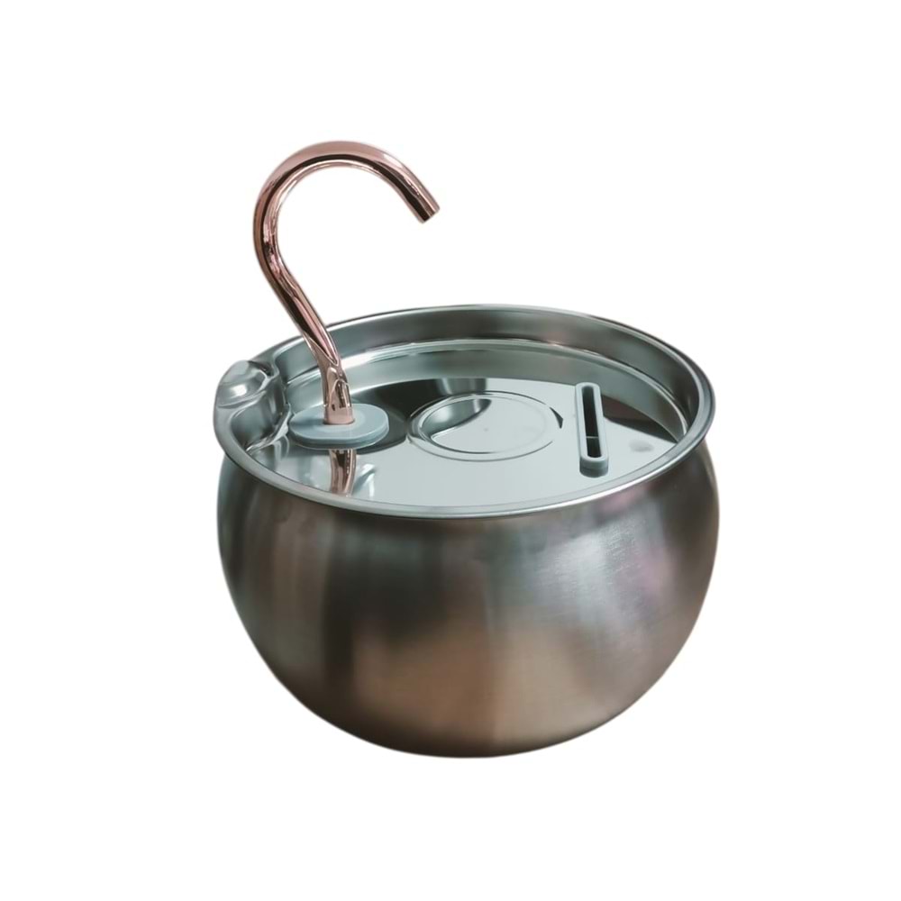 Çelik Su Sebili Yuvarlak Büyük 2,5 Litre