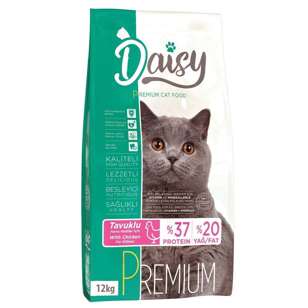 Daısy Kıtten Cat Premıum 37/20 Chıcken 12 Kg