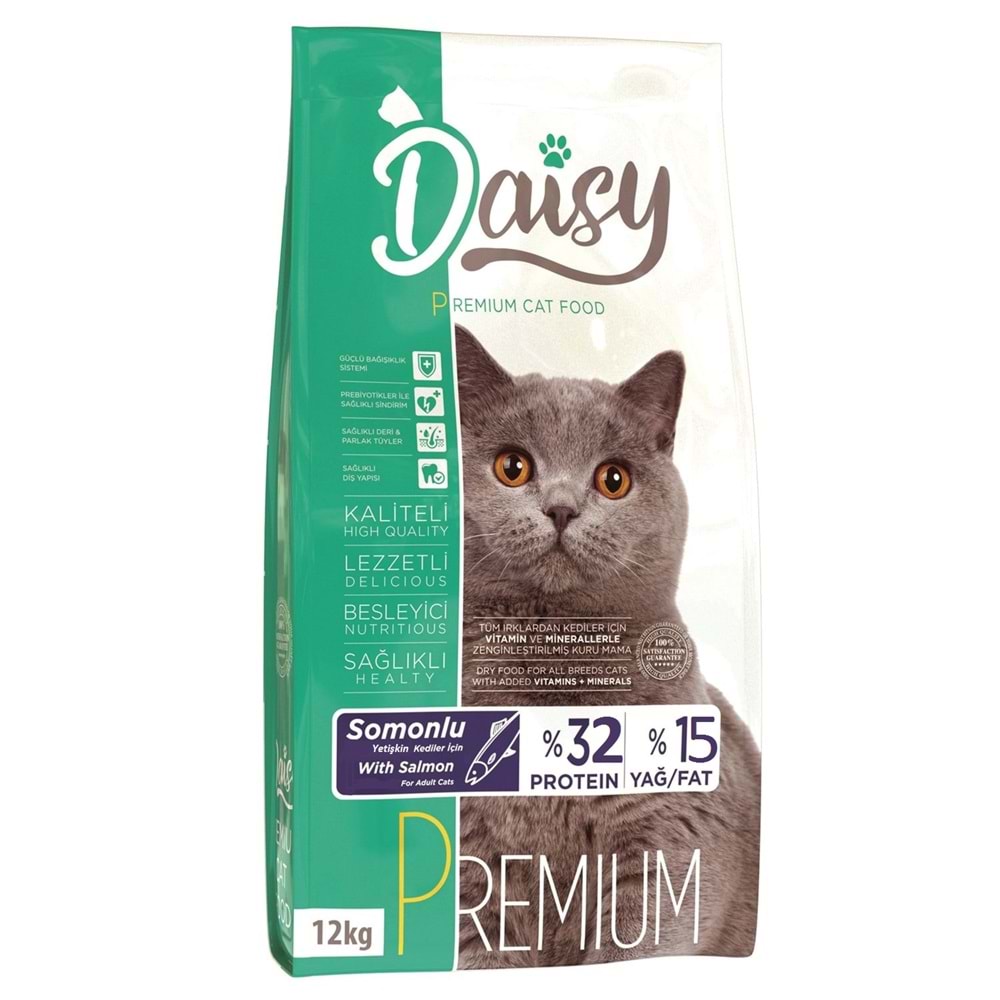 Daısy Adult Cat Premıum 32/15 Salmon 12 Kg