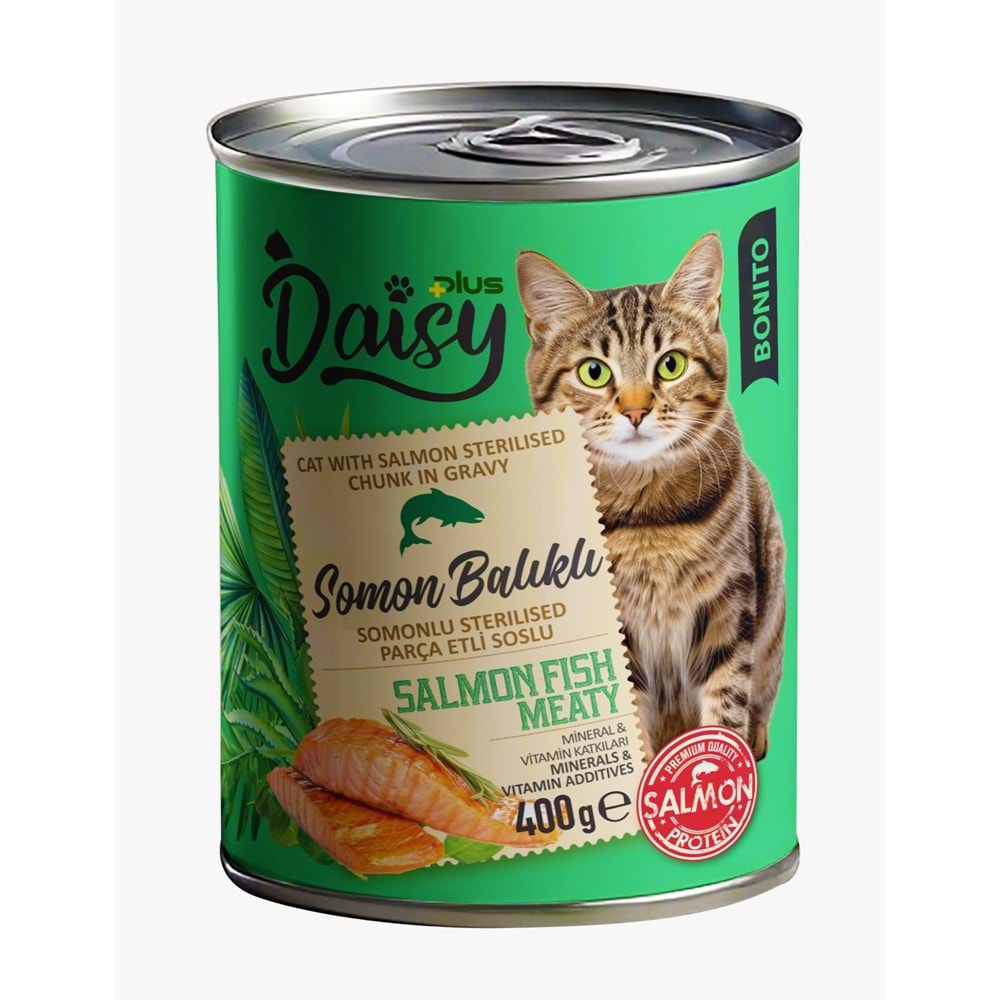 Daisy Plus Bonito Steril Somonlu Kedi Konservesi 400 Gr