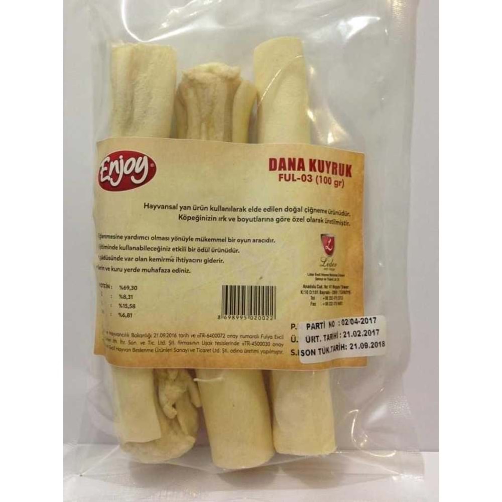 Enjoy Dana Kuyruk Köpek Ödülü 100 Gr