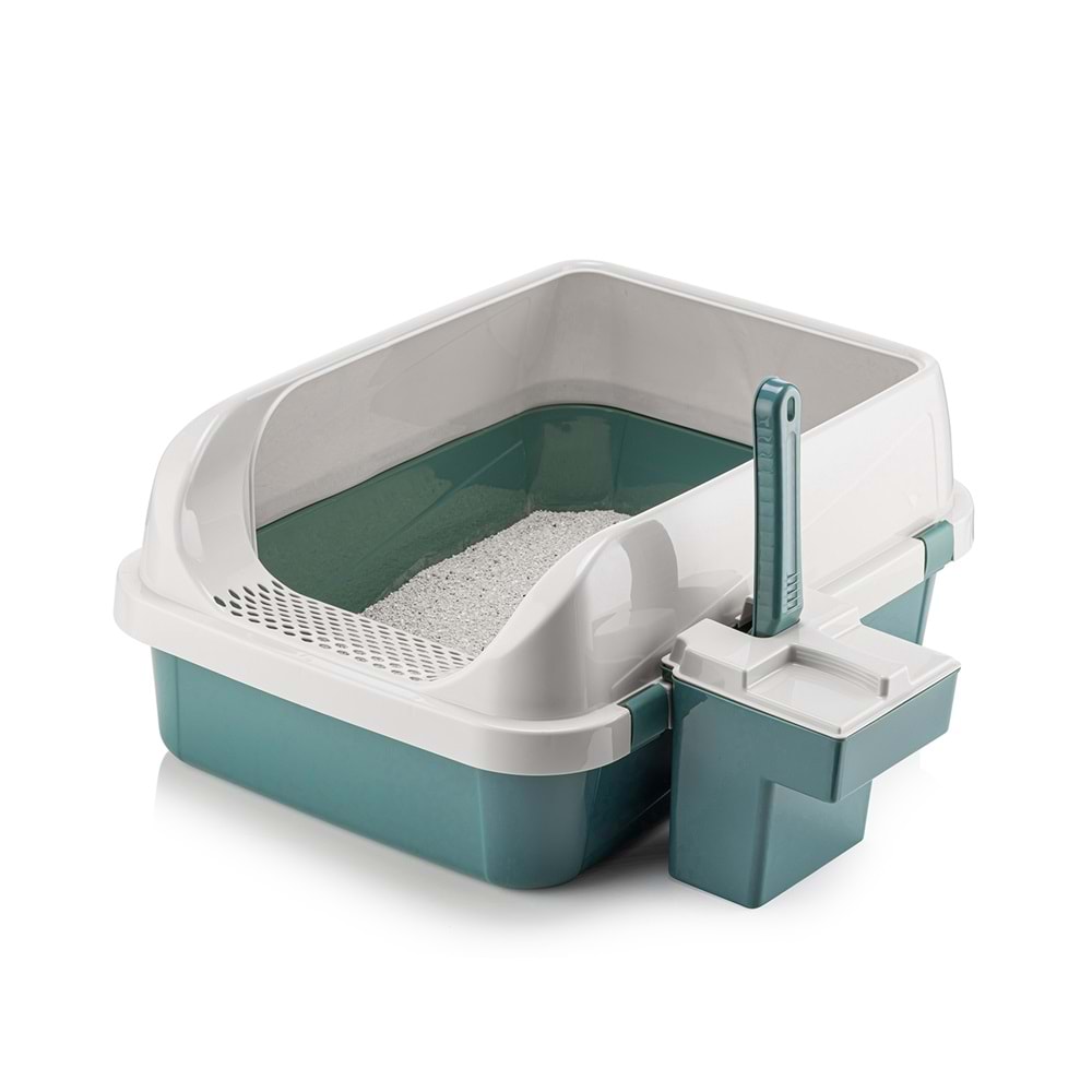 Aksesuarlı Açık Kedi Tuvaleti Roomy-10A