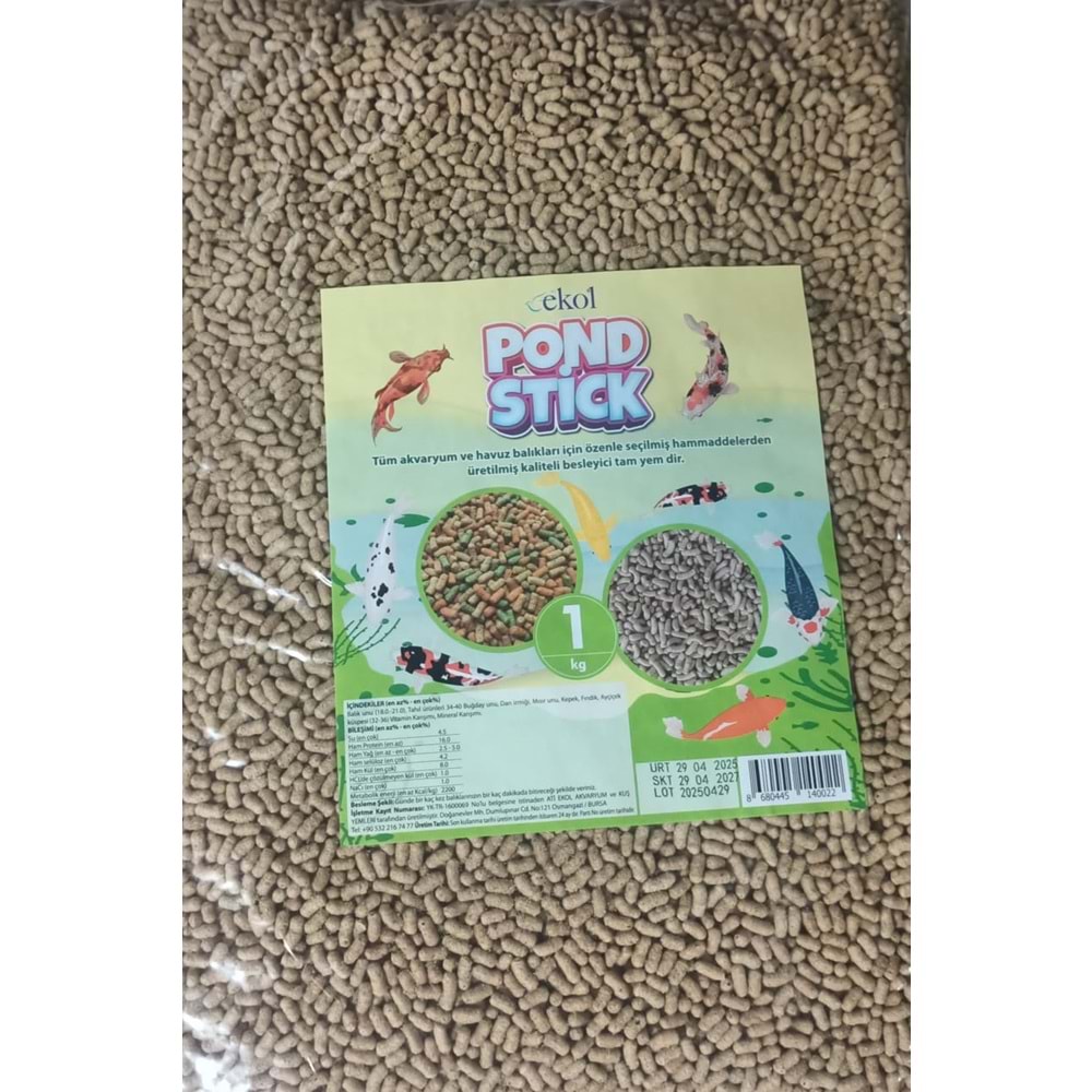 Sade Pont Balık Yemi 1000 Gr.