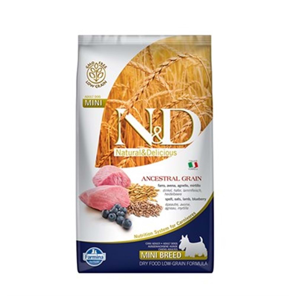 N&D Ancestral Graın Kuzu, K.Buğday&Y.Mersini Adult Mını 2,5Kg