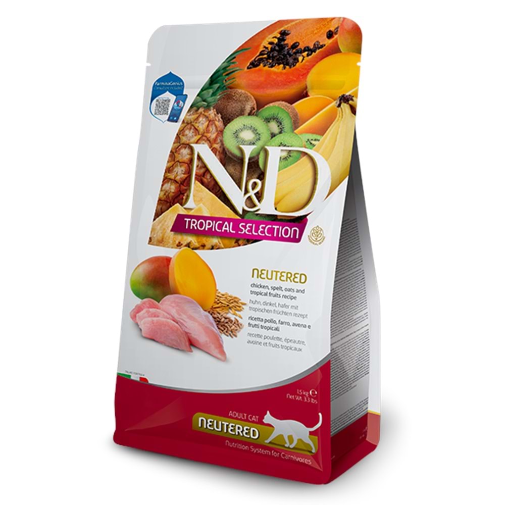 N&D Cat Tropical Selection Chiecken Neutered 1,5 Kg