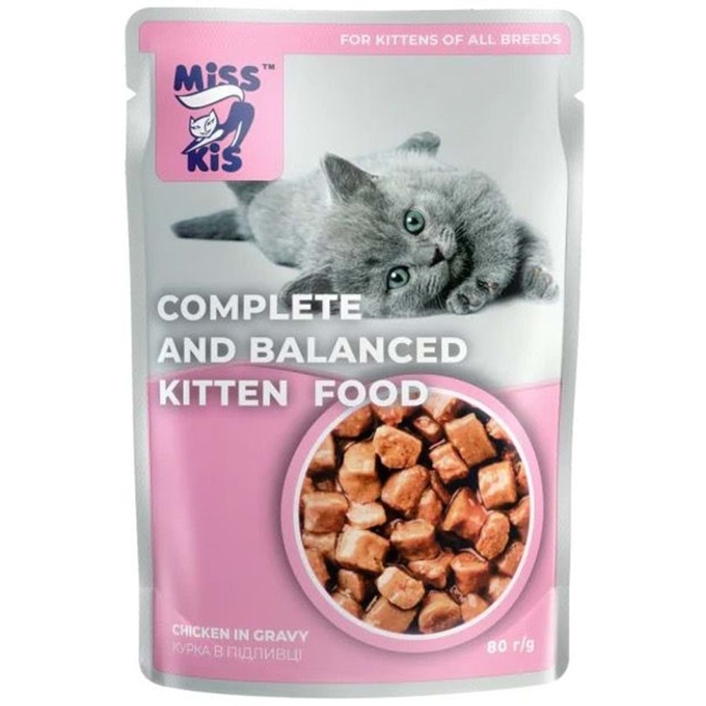 MissKis Kitten Tavuklu Yaş Mama 80 gr