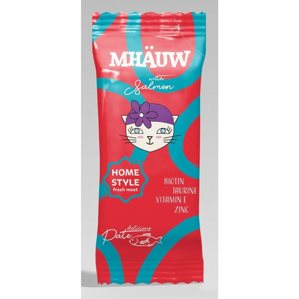 Mhauw Pouch Pate Salmon 80 Gr.