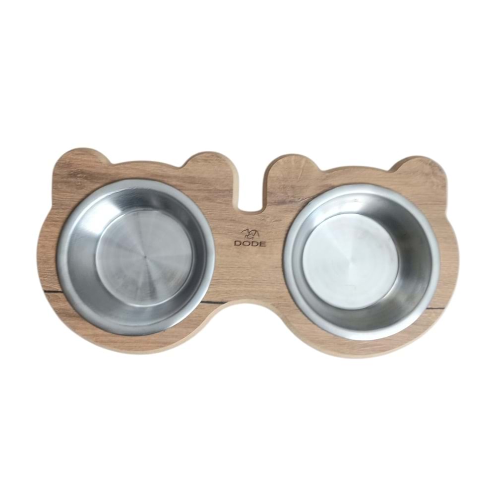 Ahşap Standtlı İkili Mama Kabı 5