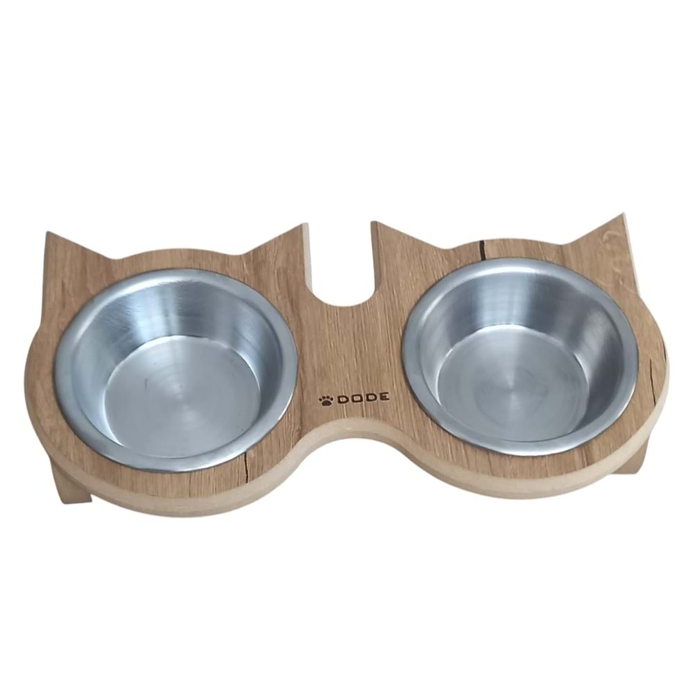 Ahşap Standtlı İkili Mama Kabı 6