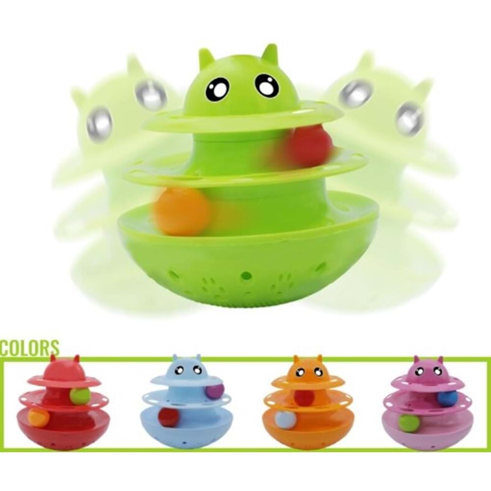 Ödül Hazneli 3 Katlı HAcı Yatmaz Kedi Oyuncağı