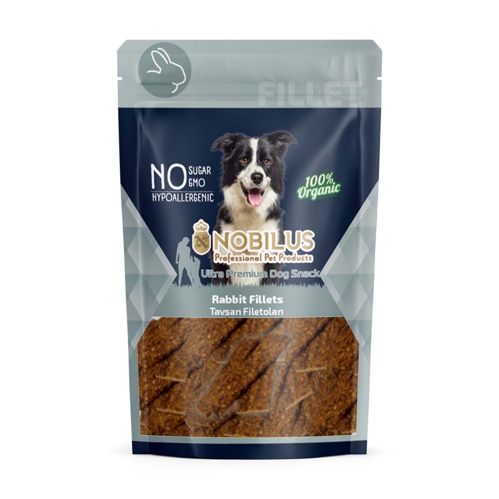 Nobilus Yumuşak Tavşan Fileto Köpek Ödülü 80Gr