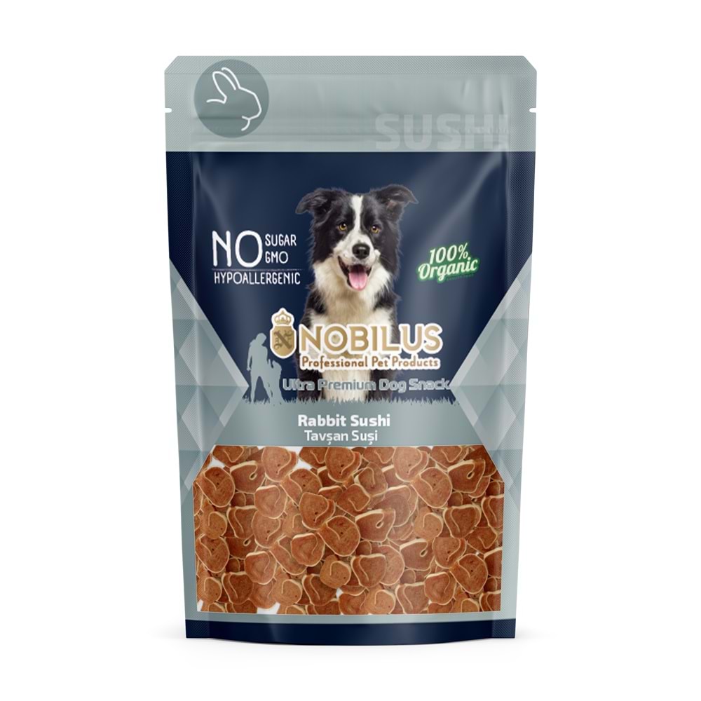 Nobilus Tavşan Suşi Köpek Ödülü 80Gr