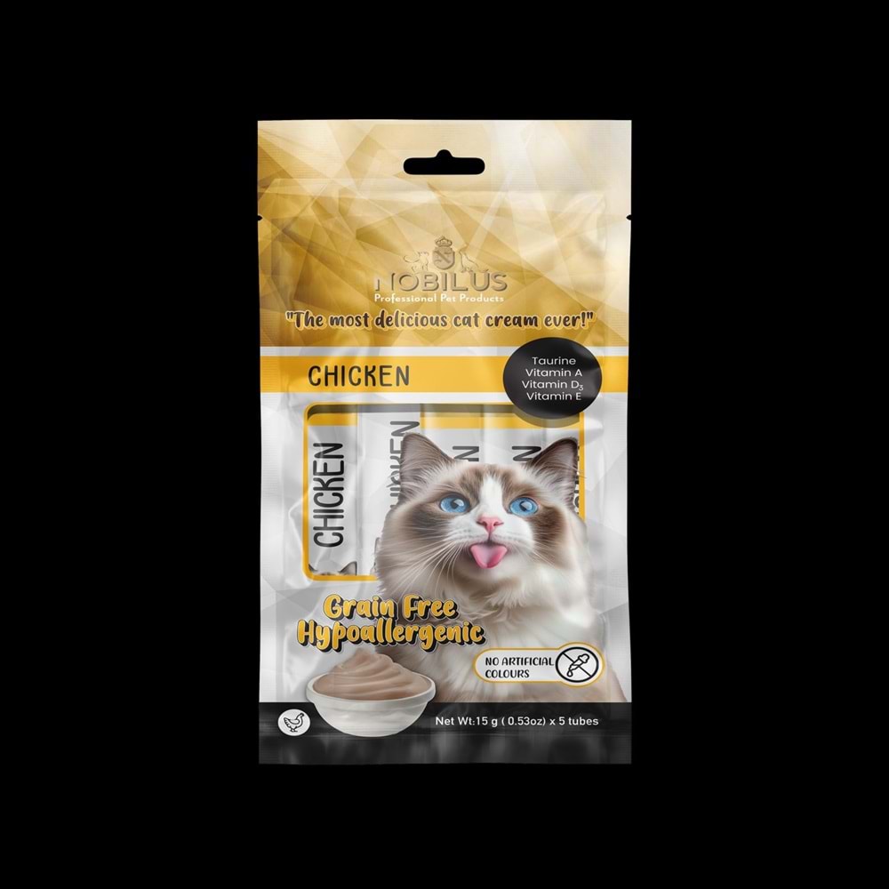 Nobılus Tavuklu Kedi Krema Ödülü 5X15G
