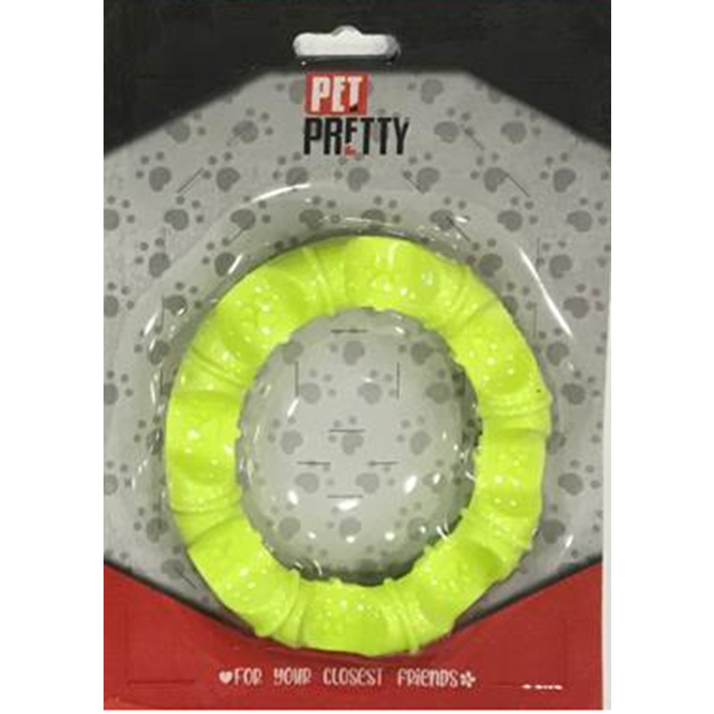 Pet Pretty Pati Desenli Halka Köpek Oyuncağı