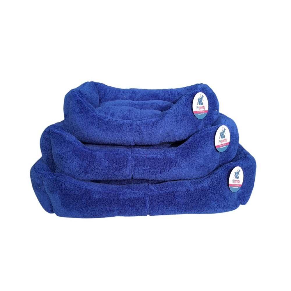 Pet Pretty Peluş Koltuk Yatak 3 lü Seri Mavi