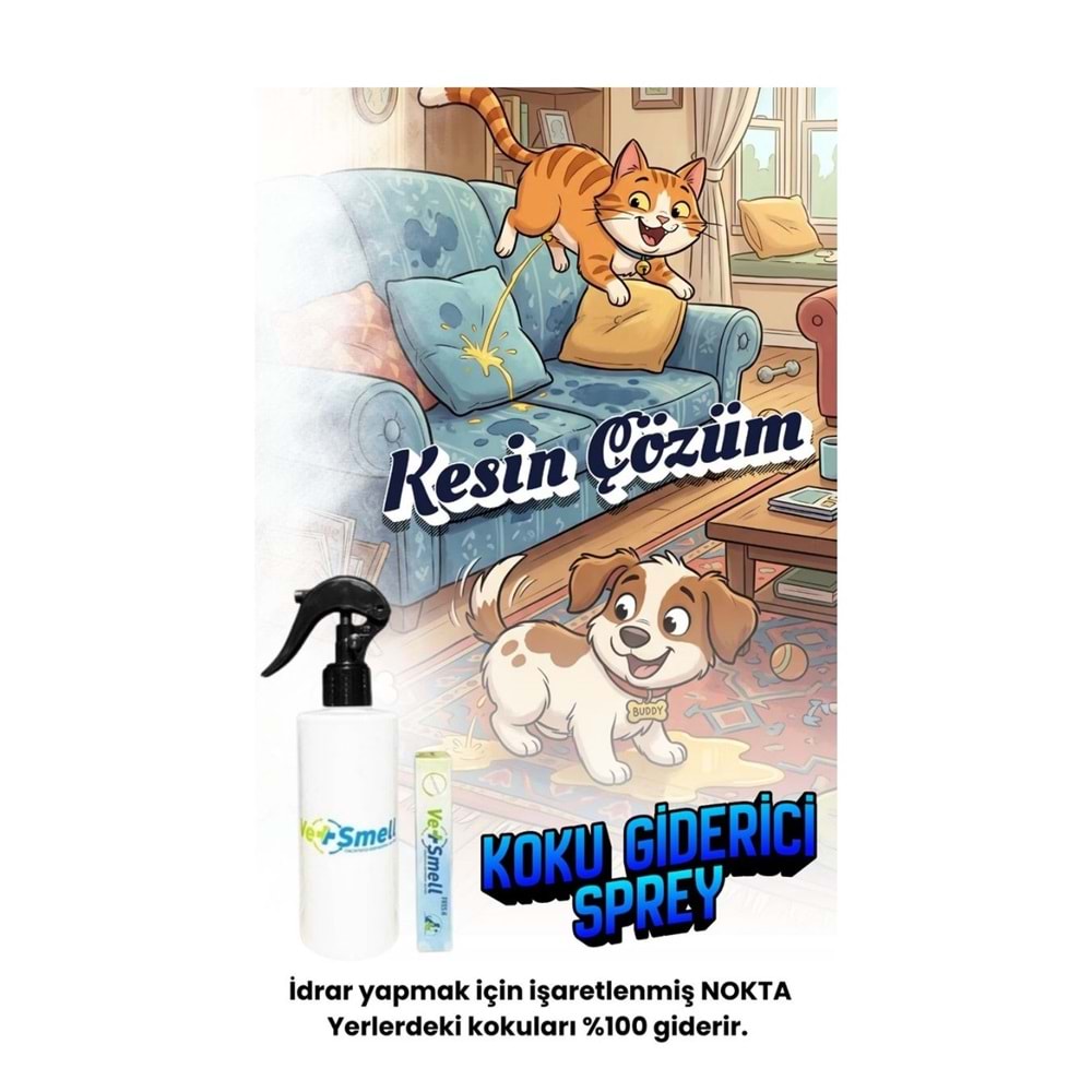 Vet smell Fresh Kons.Koku Giderim Ekstresi + Vestmell Trigerli Srey Şişesi Set