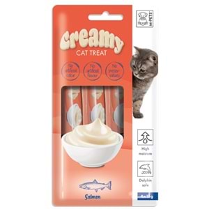 M-Pets Creamy Somon Balıklı Kedi Ödülü 4X15Gr