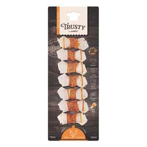 M-Pets Trusty Extra Chıcken Düğümlü Kemik 7Li 105Gr/6,4Cm