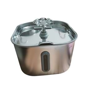 Çelik Su Sebili Kare 2,2 Litre