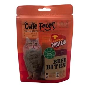 Cute Faces Cat Beef Bites 60 Gr