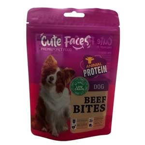 Cute Faces Dog Beef Bites 80 Gr
