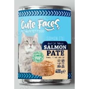 Cute Faces Tahılsız Pate Somonlu Kedi Konserve 400 Gr