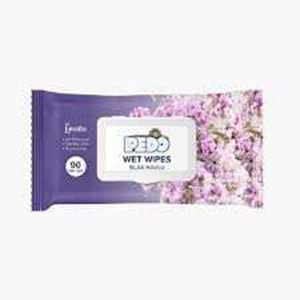 Pedo Kapaklı Islak Mendil Lavanta 90lı