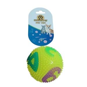 Sayı Desenli Işıklı Top 6,5 Cm