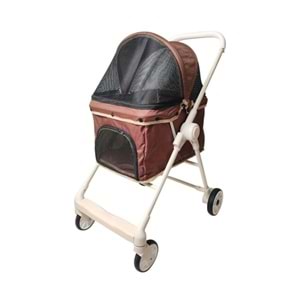 Zampa Hamilton Kedi |* Köpek Arabası, Kahverengi, 50X68X90 Cm