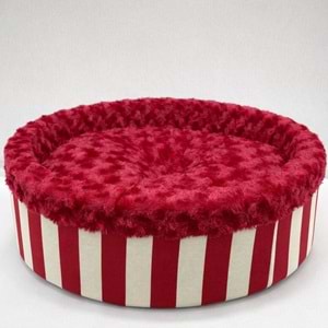 Speciel Peluş Simit Yatak Kırmızı 50X50X15Cm