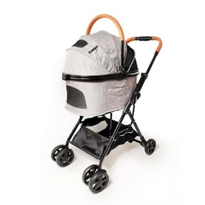 Zampa Bottas Kedi |* Köpek Arabası Gri 48X80X99Cm