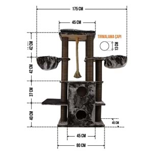 Londra Tırmalamalı Kedi Evi