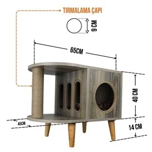 San Francisco Tırmalamalı Kedi Evi