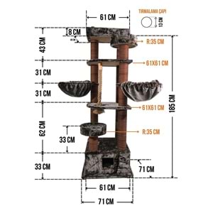 Lizbon Tırmalamalı Kedi Evi