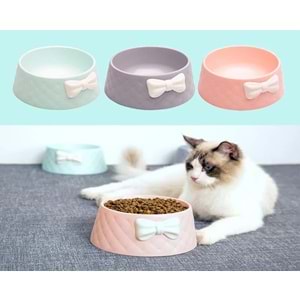 Papyonlu Plastik Mama Kabı