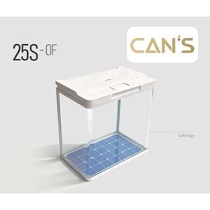 Cans Akvaryum 25S-OF-520 50x30x45 cm White/Black