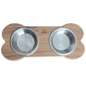 Ahşap Standtlı İkili Mama Kabı 6