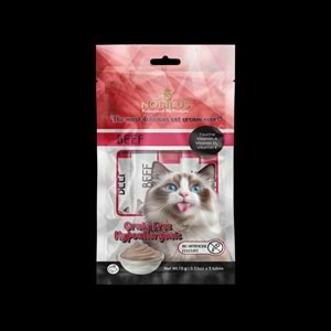 Nobılus Dana Etli Kedi Krema Ödülü 5X15G