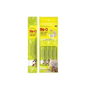 10-Me-O Creamy Ton&Keçi Sütlü Kedi Ödül 4X15Gr