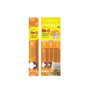 11-Me-O Creamy Tavuk&Balkabağı Kedi Ödül 4X15Gr