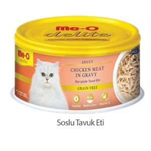 Me-O Delıte Tavuk Etli Kedi Konserve 80Gr