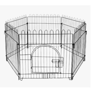 Metal Kedi ve Köpek Çiti Orta 60X54 Siyah (kutulu)