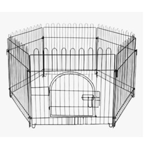 Metal Kedi ve Köpek Çiti Büyük 75X69 Siyah (kutulu)